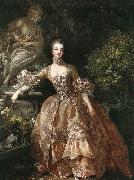 Francois Boucher Portrait of Marquise de Pompadour oil painting